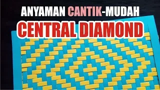 How to make CENTRAL DIAMOND woven paper is very easy