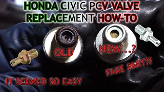 Honda Civic PCV Valve Replacement How-To - Easy If You Avoid This