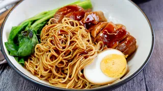 Easiest Soy Sauce Chicken Noodles! Chicken Lo Mein 豉油鸡面 Chinese Soya Sauce Chicken Noodles Recipe