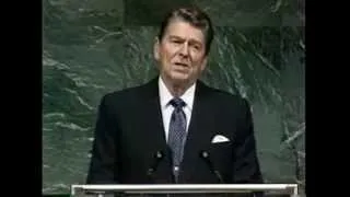 President Ronald Reagan on an "Alien Threat" at the United Nations