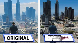 Grand Theft Auto V | NaturalVision Evolved | Mod Graphics Comparison | RTX 3080