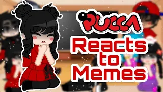 Pucca Reacts to Memes || Pucca x Garu || Gacha Club