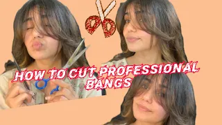 How to Cut professional Bangs✂️/ #hairstyle #haircut #haircare #hairtutorial #explorepage