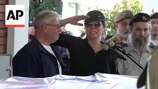 Funeral of one of 4 Israeli soldiers killed in Khan Younis