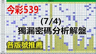 【今彩539】7月4日｜👍賀!版路推薦中20｜㊙本期獨漏密碼08,09,17,22,34㊙｜🔥各版推薦號碼🔥｜✪✢✢請給小弟按讚訂閱喔✢✢✪