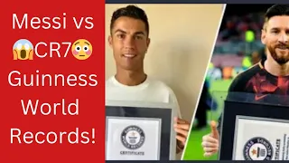 Messi vs CR7 Guinness World Records 😳