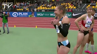 Gina Lückenkemper holt sich in 7,17 Sekunden den 60-Meter-Titel