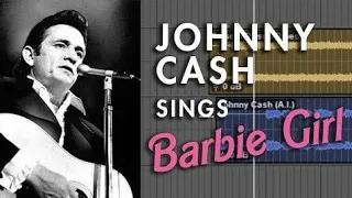 Johnny Cash - Barbie Girl (A.I. Cover by There I Ruined it) Restoration