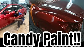 How to spray Mazda 41v Soul Red Crystal (tri coat/candy paint)