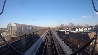 IND Subway: R32 (A) Express Train Ride from Inwood-207th Street to Ozone Park-Lefferts Blvd