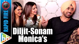 Diljit Dosanjh | Sonam | Monica SUPER HIT Rapid Fire On Alia Bhatt | Jatt & Juliet | Jimmy Sheirgill