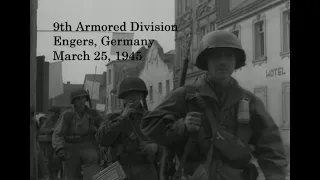 9th Armored Division in Engers, Germany; March 25, 1945