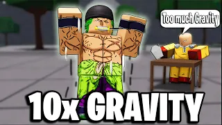 All Moves vs 10x GRAVITY in Roblox The Strongest Battlegrounds