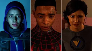 All Miles Reactions To People Finding out His True Identity - Spider Man Miles Morales