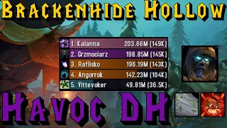 Havoc DH ++21 Brackenhide Hollow 145k DPS overall | First week of Season 2