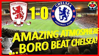 MIDDLESBROUGH 1-0 CHELSEA | VLOG | AMAZING ATMOSPHERE AT THE RIVERSIDE AS BORO BEAT CHELSEA!