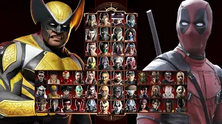 Mortal Kombat 9 - Expert Tag Ladder (WOLVERINE & DEADPOOL) - Gameplay @(1080p) - 60ᶠᵖˢ ✔