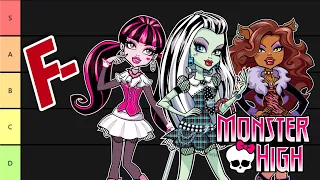 Ranking Every MONSTER HIGH Character for an hour and a half...