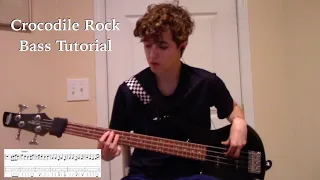 Crocodile Rock - Elton John | Bass Tutorial by Alsleum Music