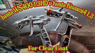 Iwata WS400 1.3HD v Kiwami 4 1.3 BA4J For Clear Coat