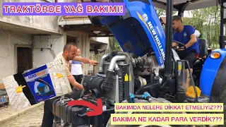 TRAKTÖRDE YAĞ BAKIMI NASIL YAPILIR??? BİZE MALİYETİ NE OLDU???