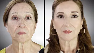 Como Aplicar la Base de Maquillaje CORRECTAMENTE en una PIEL MADURA 💆