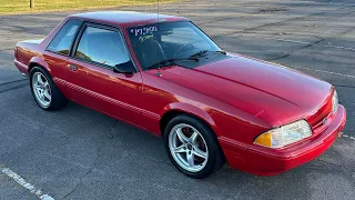 Test Drive 1993 Ford Mustang LX Coupe V8 Cobra Engine 5 Speed SOLD $17,900 Maple Motors #2429