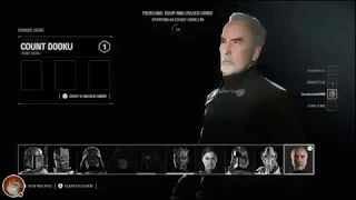 Star Wars Battlefront 2 (Count Dooku heroes vs villains gameplay, emotes, and poses)