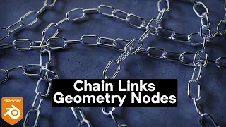 Customizable Chain Links 🔗 Geometry Nodes (Blender Tutorial)