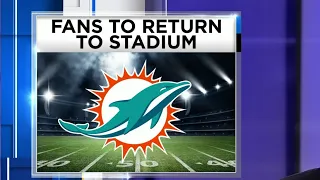 Dolphin fans will be allowed to attend games at Hard Rock Stadium