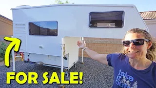 Sad Day… Selling our Off Grid Truck Camper!  875W Solar + 40 Gal Water + Lithium Power!!