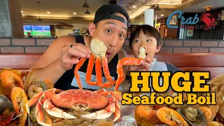 Seafood boil MUKBANG! Huge Seafood feast at the Crab Shack!