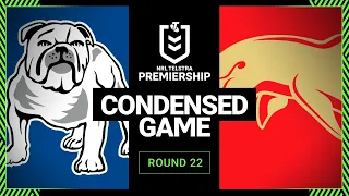 NRL 2023 | Canterbury-Bankstown Bulldogs v Dolphins | Condensed Match, Round 22