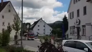 Die Freiwillige Feuerwehr Frittlingen Auf Einsatzfahrt