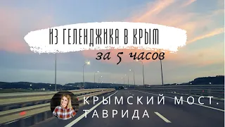ИЗ ГЕЛЕНДЖИКА В КРЫМ НА МАШИНЕ. Таким пустынным Крымский мост и Трассу Таврида не видели. Июнь, 2022
