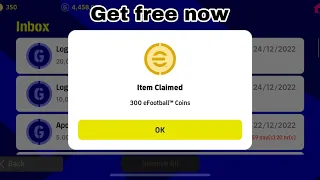 Trick to get free 300 coins for everyone efootball 2023 Mobile