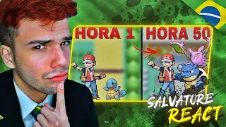 Eu passei 50 HORAS no Pokémon FIRE RED e esse foi o RESULTADO - Scepiel (SALVATORE REACT)