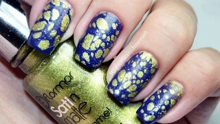 Water Spotted Marble Nail Art Tutorial | Водный Маникюр в "дырочку" Пузыри