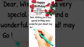 Happy Birthday Wishes For Everyone || Birthday Wishes For Someone Special #shorts #happybirthday