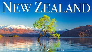 New Zealand 4K Nature Relaxation Film - Meditation Relaxing Music - Amazing Nature