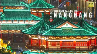 Nanchang Night Walk, Explore China's Stunning Traditional Architectures | 4K HDR | 南昌 | 滕王阁