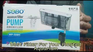 Sobo Hang on Filter WP-508H | Unboxing, Review & Installation