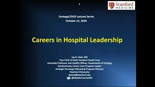 10.12.20 Urology COViD Didactics - Careers in Hospital Leadership