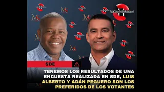 Luis Alberto y Adán Peguero son los preferidos de los votantes en SDE