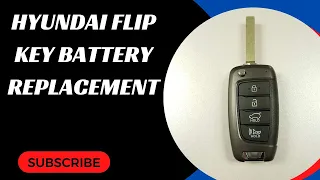 Hyundai Flip Key Battery Replacement (Accent, Kona, Palisade, Santa Fe, Sonata, Veloster, Venue)