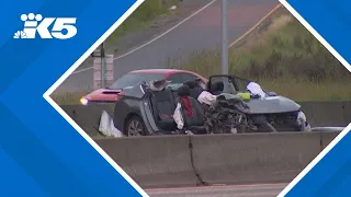 WSP arrests driver on suspicion of DUI after wrong-way crash on I-5 in Tacoma