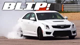 The Cadillac ATS-V Does Slow-Mo Donuts Around COTA | BLIP!