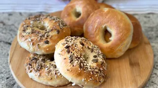 Homemade New York Style Bagels | Chewy Bagels | Easy And Delicious Recipe