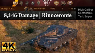 Rinoceronte video in Ultra HD 4K🔝 8,146 Damage, 3 kills, 1404 exp 🔝 World of Tanks ✔️