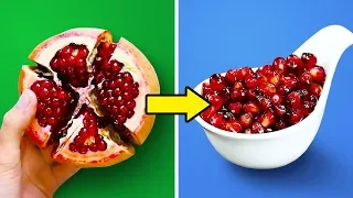 30 TRUQUES DE VIDA PARA DESCASCAR E CORTAR FRUTAS